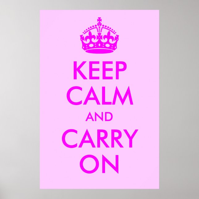 Keep Calm and Carry On Print (Front)