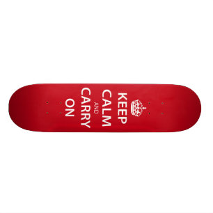 Keep Calm And Carry On Skateboard Pro