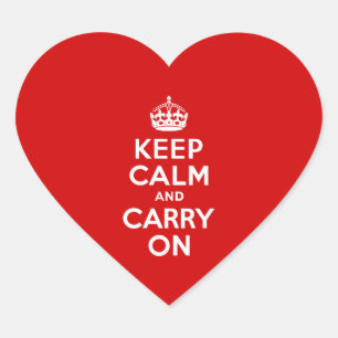 Keep Calm and Carry On Sticker