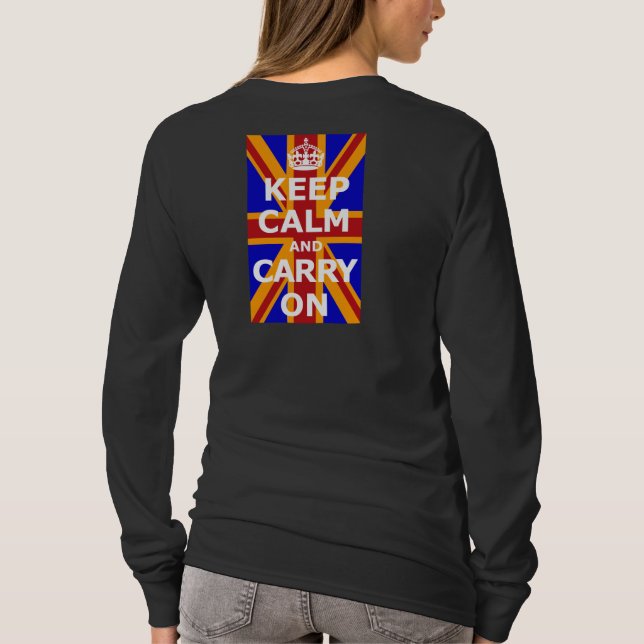 KEEP CALM AND CARRY ON T-Shirt (Back)