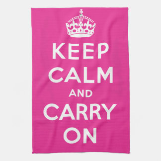 Keep Calm and Carry On Tea Towel