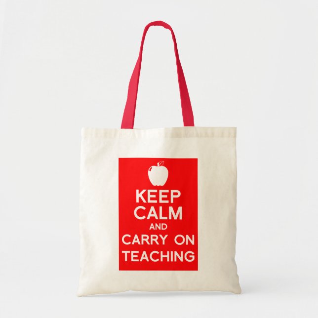 Keep calm and carry on Teacher's Book Bag (Front)