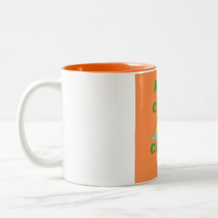 Keep Calm and Carry On Two-Tone Coffee Mug