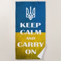 Keep calm and carry on Ukrainian emblem trident