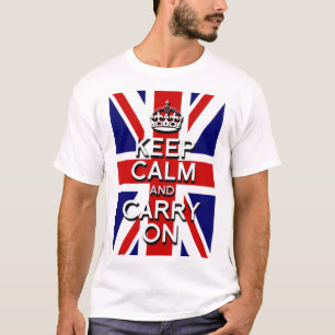 keep Calm and Carry on Union Jack Flag T-Shirt