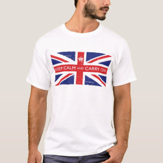 Keep Calm And Carry On Union Jack T Shirt