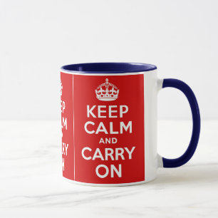Keep Calm and Carry On ~ Vintage World War 2 Mug