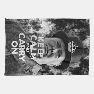 Keep Calm and Carry On- Winston Churchill Tea Towel