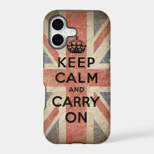 Keep Calm and Carry On with UK Flag
