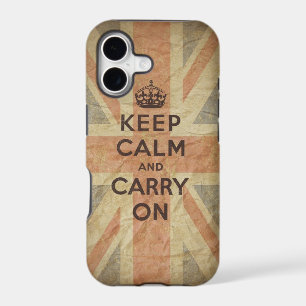 Keep Calm and Carry On with UK Flag
