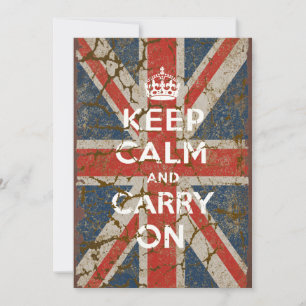 Keep Calm and Carry On with UK Flag