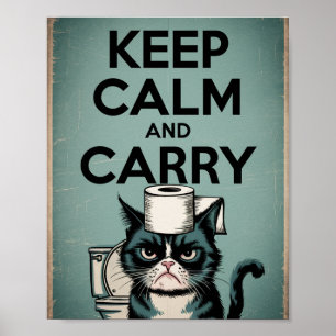 keep calm and carry poster