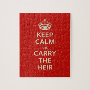 Keep Calm and Carry the Heir Jigsaw Puzzle