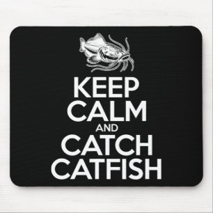 Keep Calm And Catch Fish - Fisherman Fishing Catfi Mouse Mat