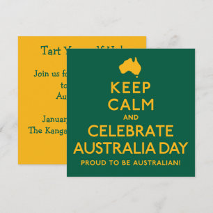 Keep Calm and Celebrate Australia Day! Invitation