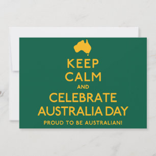 Keep Calm and Celebrate Australia Day! Invitation