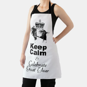 Keep Calm and Celebrate Goat year aoA Apron