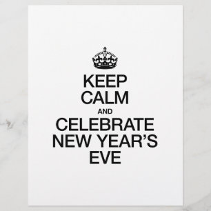 KEEP CALM AND CELEBRATE NEW YEAR'S EVE FLYER