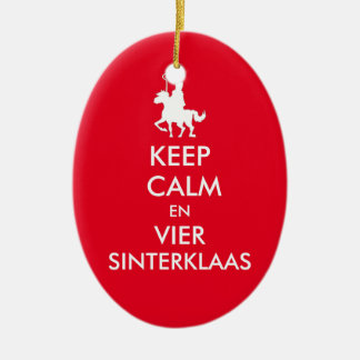 Keep Calm and celebrates Saint Nicholas ornament