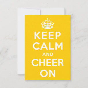 Keep Calm and Cheer On