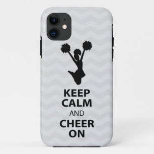 KEEP CALM and CHEER ON - BLACK - iPhone5 case