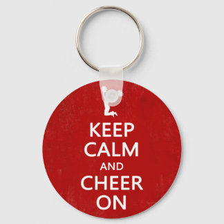 Keep Calm and Cheer On, Cheerleader Red Key Ring