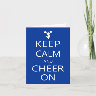 Keep Calm and Cheer On Note Card