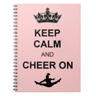 Keep Calm and Cheer on Notebook