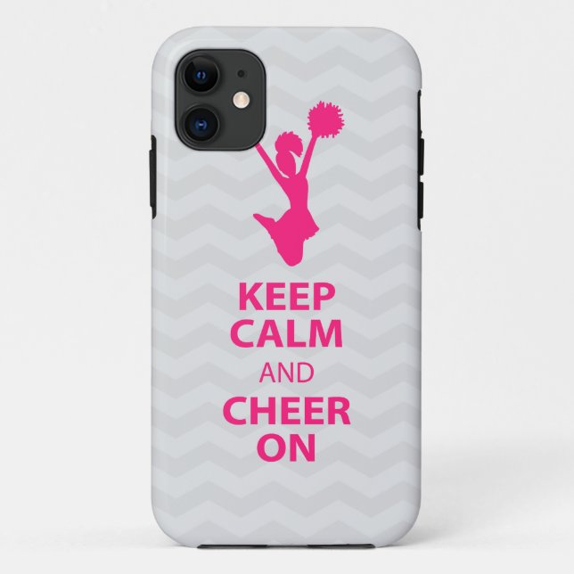 KEEP CALM and CHEER ON - Pink - iPhone5 case (Back)