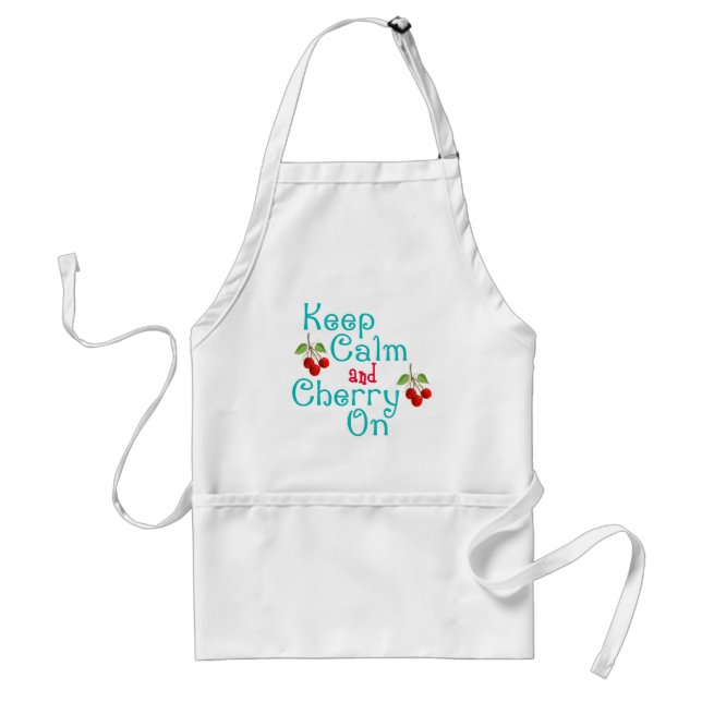 Keep Calm And Cherry On Apron (Front)
