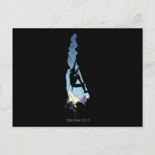 Keep calm and climb on postcard