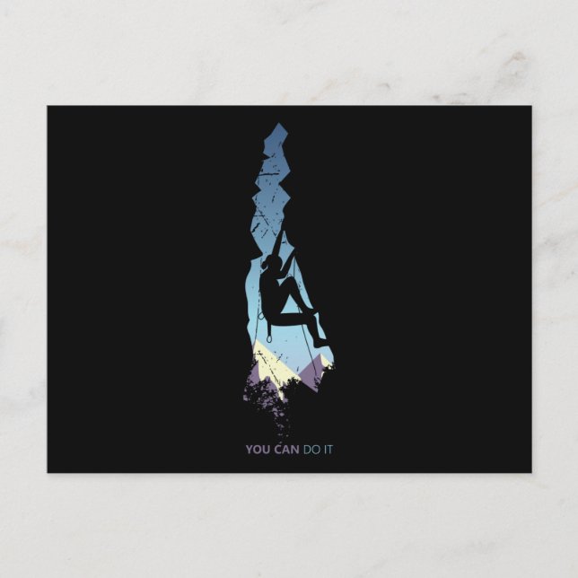 Keep calm and climb on postcard (Front)