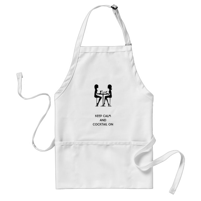 Keep Calm and Cocktail on Apron (Front)