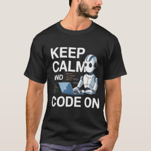 keep calm and code on  T-Shirt