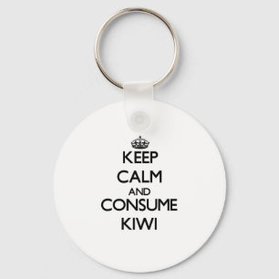 Keep calm and consume Kiwi Key Ring