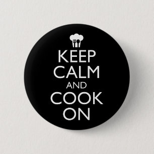Keep Calm And Cook On 6 Cm Round Badge