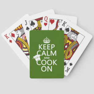 Keep Calm and Cook On Playing Cards