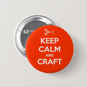 Keep Calm and Craft 6 Cm Round Badge