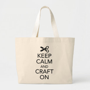 Keep Calm and Craft On Tote Bag