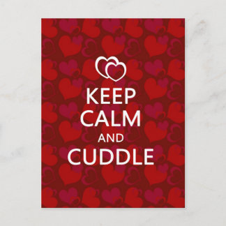 Keep Calm and Cuddle Postcard
