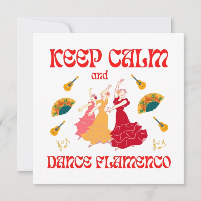 Keep calm and dance Flamenco (Front)