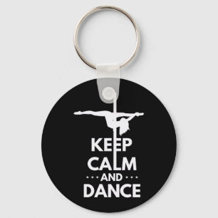 Keep Calm And Dance Key Ring