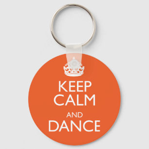 KEEP CALM AND DANCE KEY RING