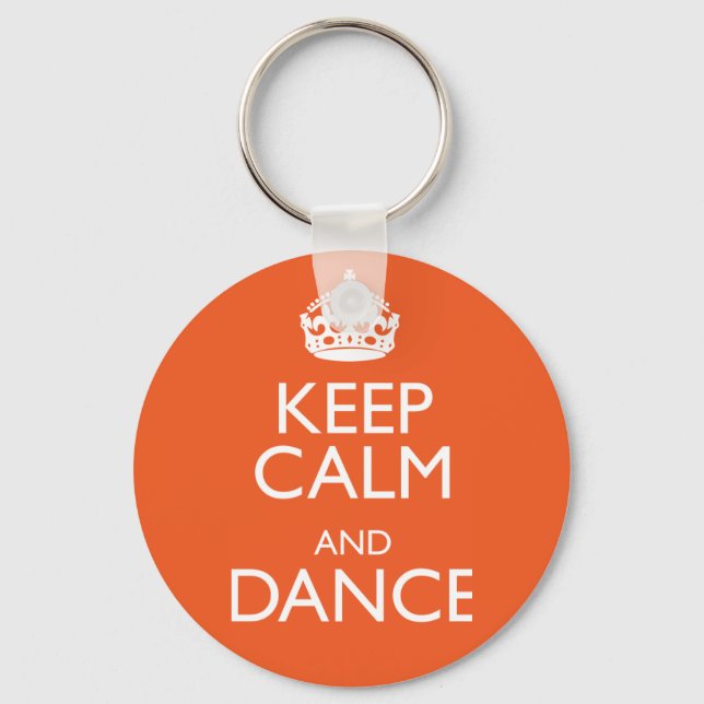 KEEP CALM AND DANCE KEY RING (Front)