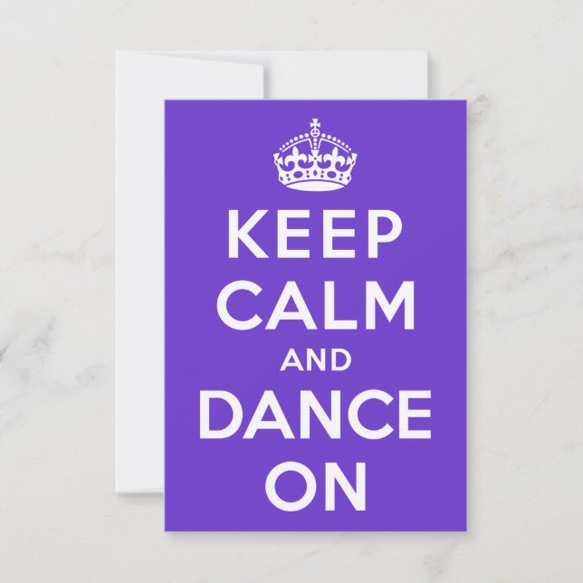 Keep Calm and Dance On (Front)