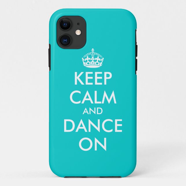 Keep Calm and dance on iPhone case | Customisable (Back)