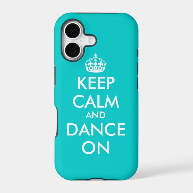 Keep Calm and dance on iPhone case | Customisable (Back)