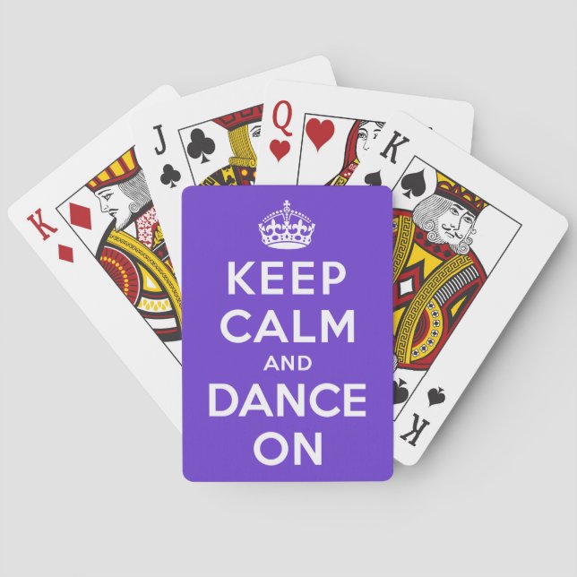 Keep Calm and Dance On Playing Cards (Back)