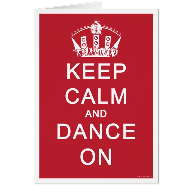 Keep Calm and Dance On (Red) (Front)
