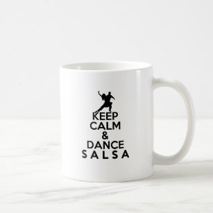 KEEP CALM AND DANCE SALSA gift Coffee Mug